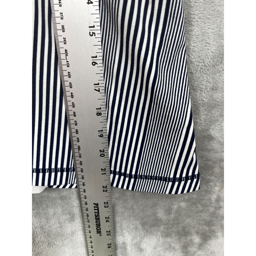 LULULEMON SIZE 10 TANK TOP MESH BACK YOGA TANKINI BLUE WHITE STRIPED PADDED - Picture 8 of 8